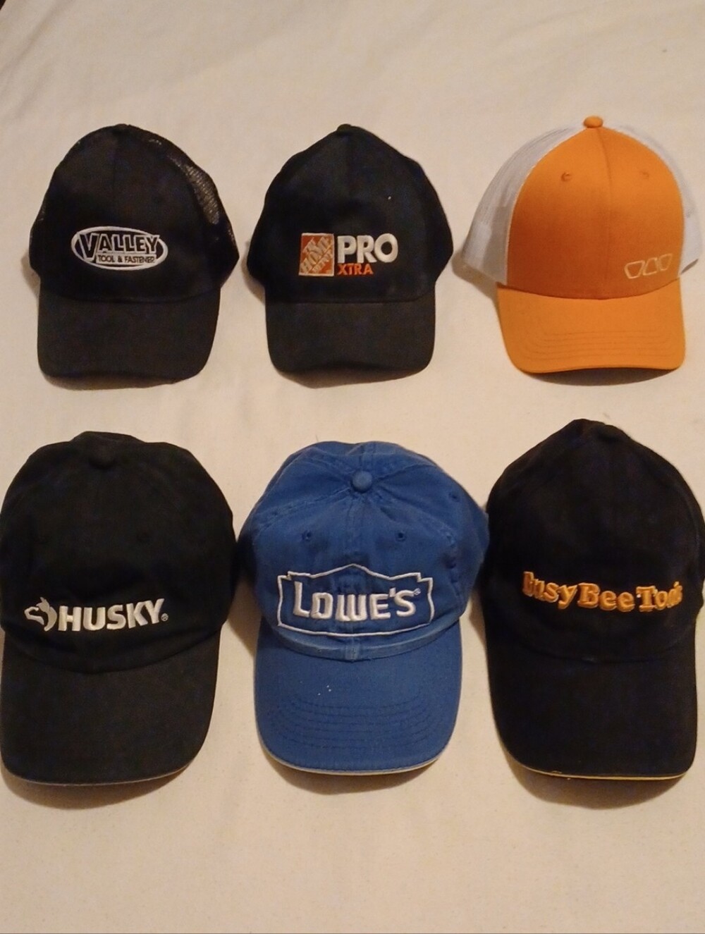 6 "Construction" Baseball Caps